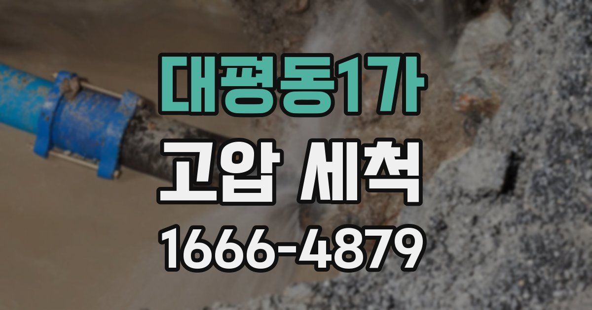 대평동1가 고압 세척