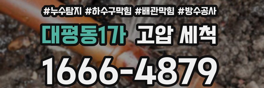 대평동1가 고압 세척