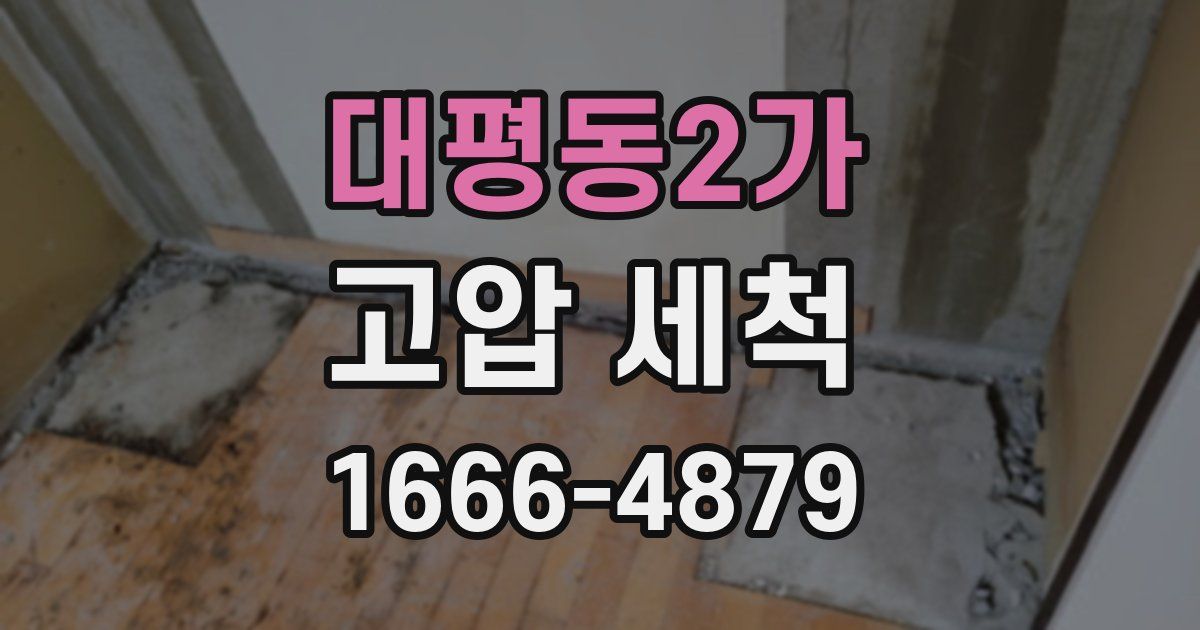 대평동2가 고압 세척