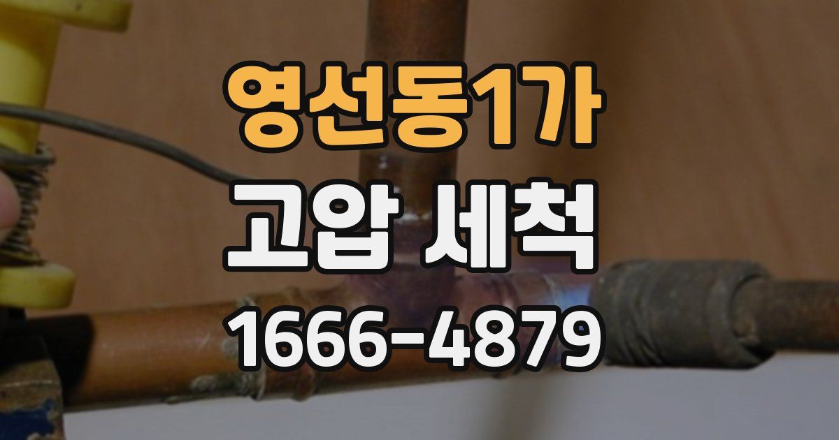 영선동1가 고압 세척