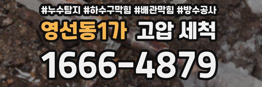 영선동1가 고압 세척