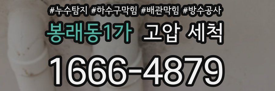 봉래동1가 고압 세척