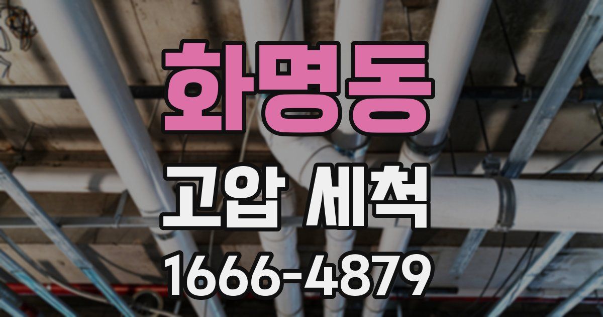 화명동 고압 세척