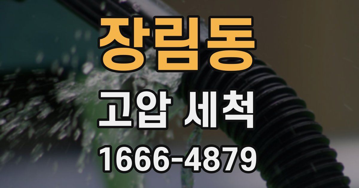 장림동 고압 세척