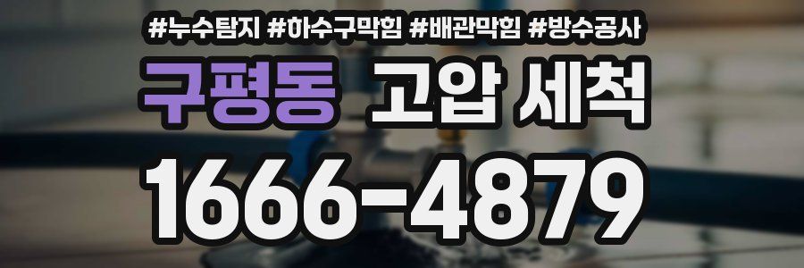 구평동 고압 세척