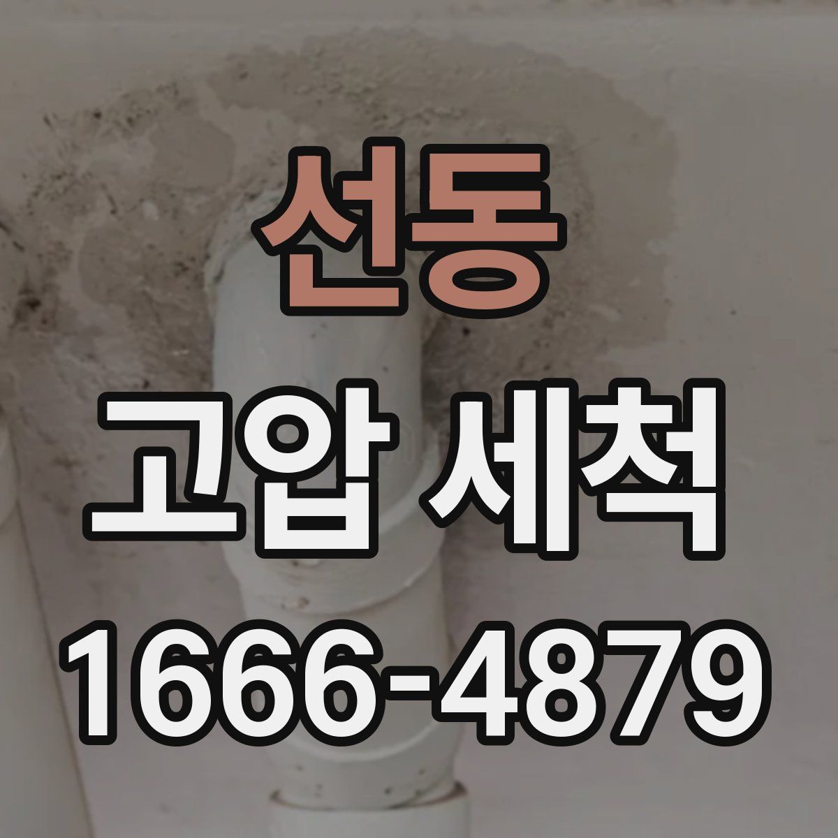 선동 고압 세척