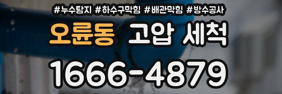 오륜동 고압 세척