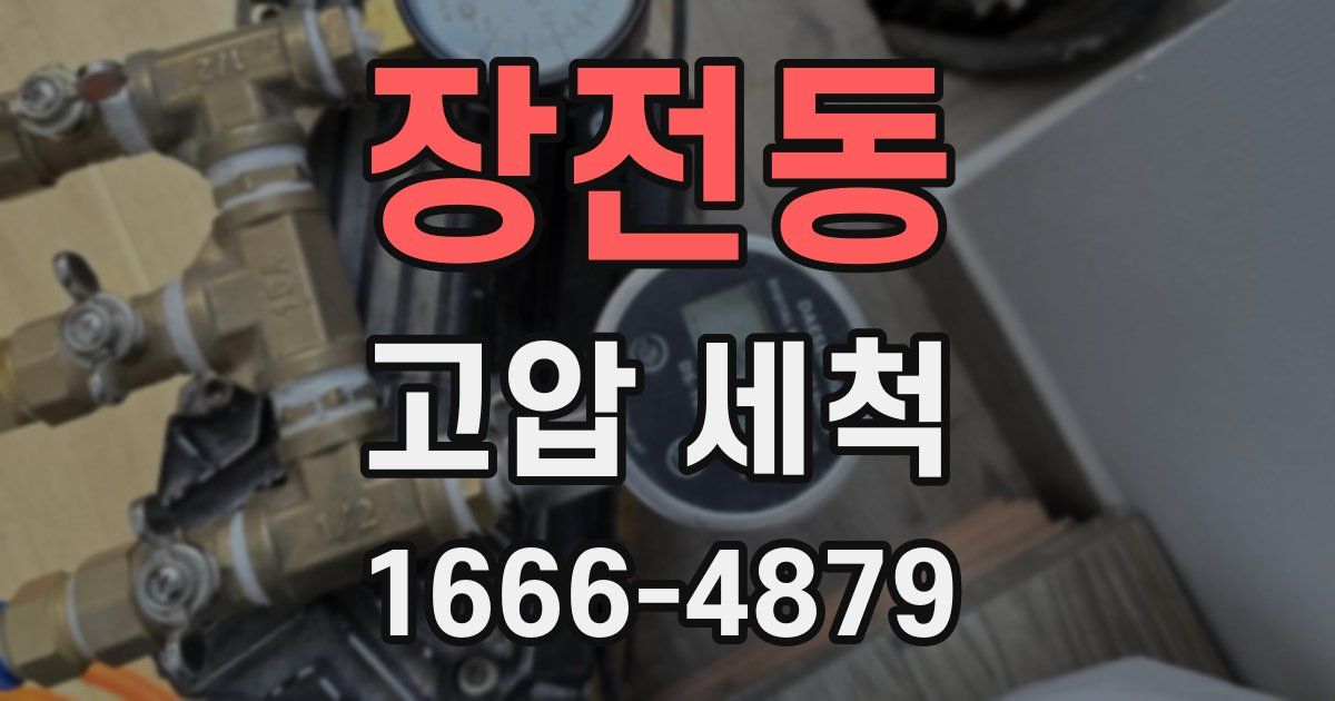 장전동 고압 세척