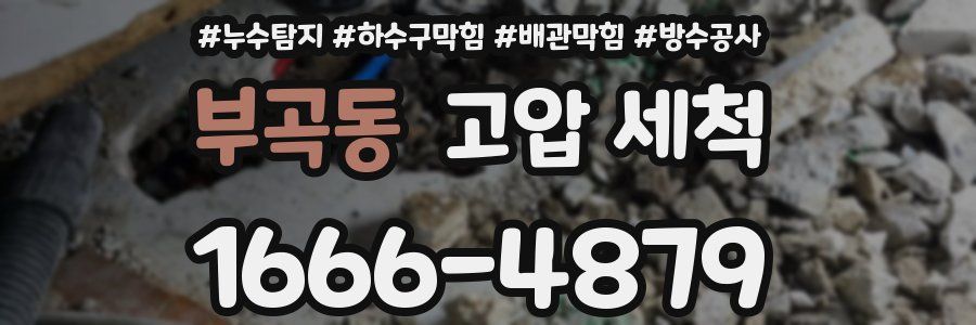 부곡동 고압 세척
