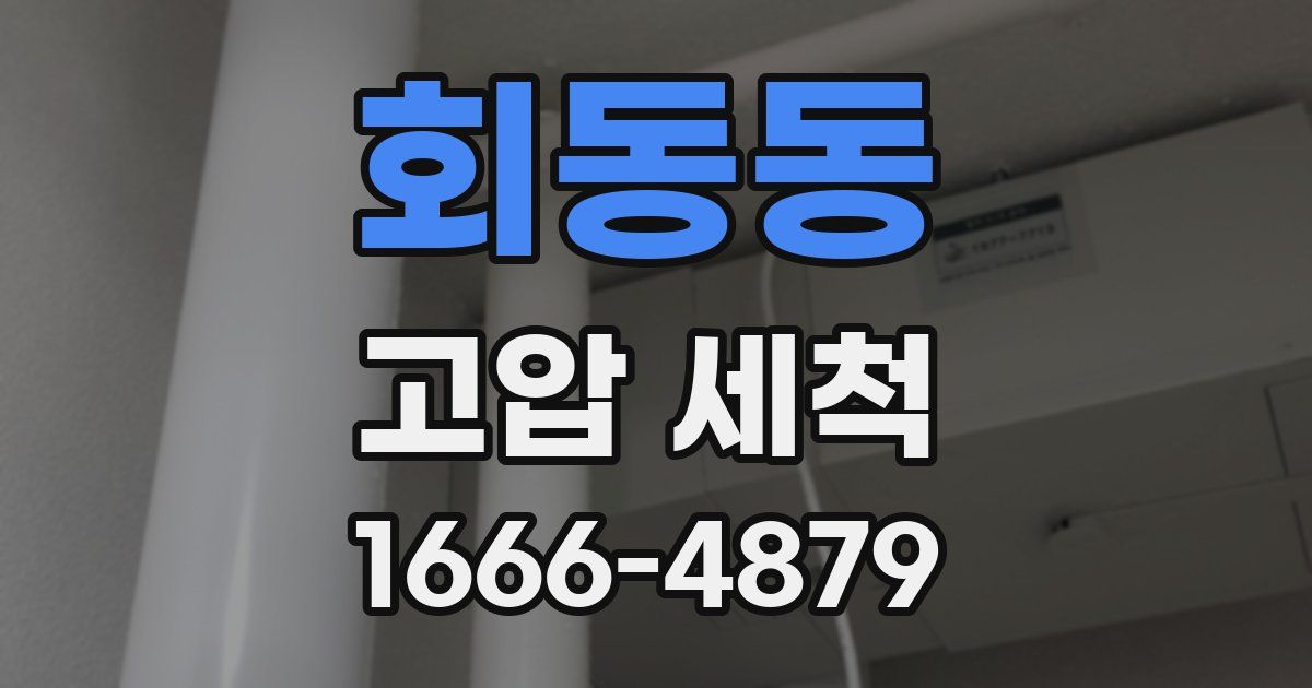 회동동 고압 세척