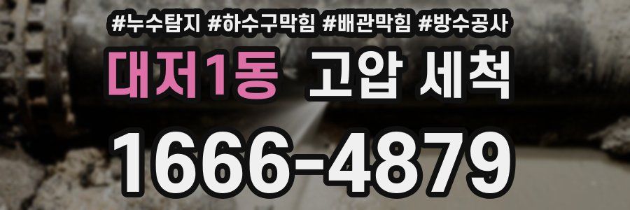 대저1동 고압 세척