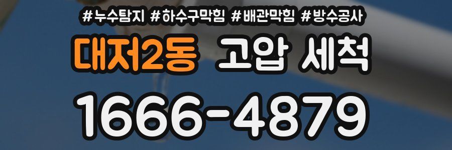 대저2동 고압 세척