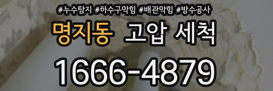 명지동 고압 세척