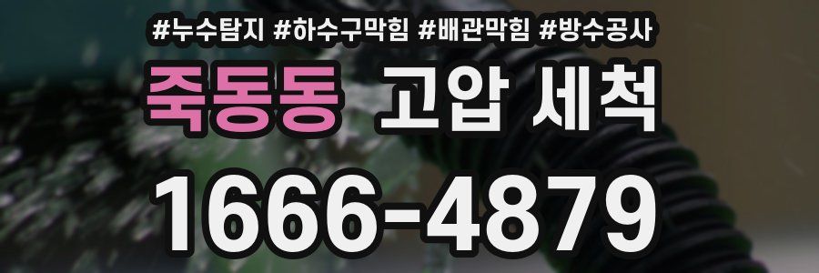 죽동동 고압 세척