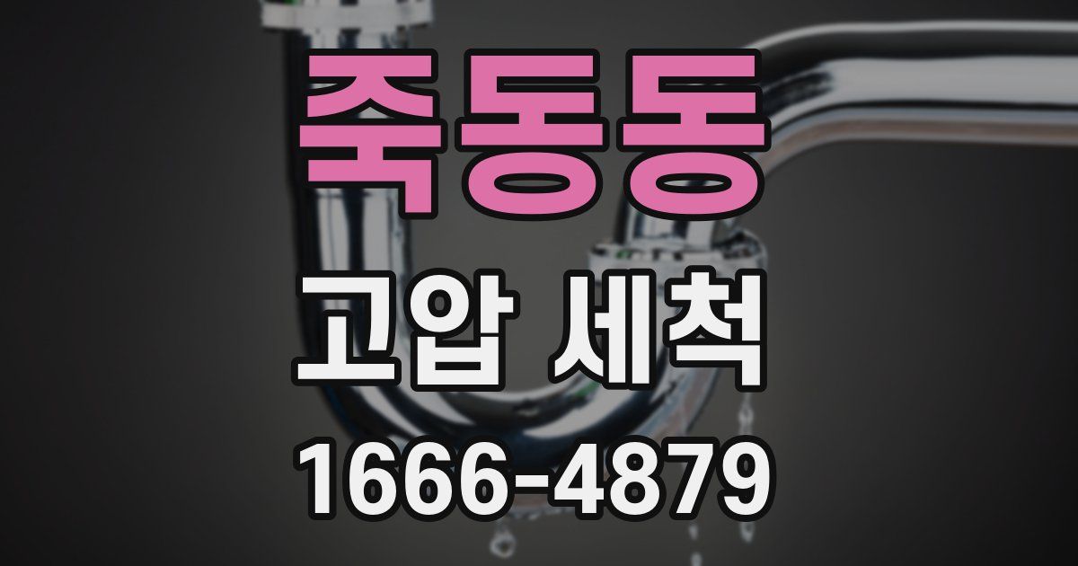 죽동동 고압 세척