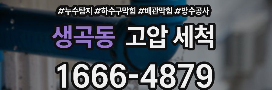 생곡동 고압 세척