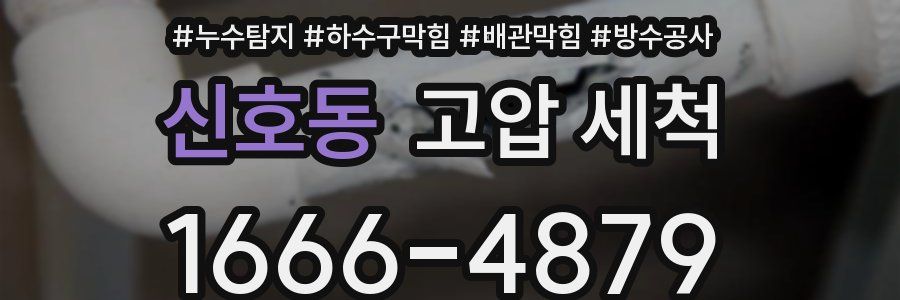 신호동 고압 세척