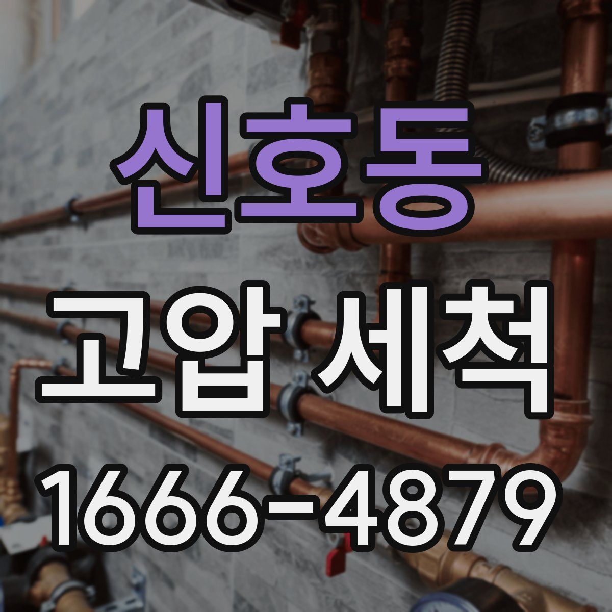 신호동 고압 세척