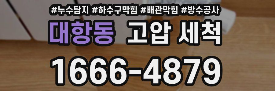 대항동 고압 세척