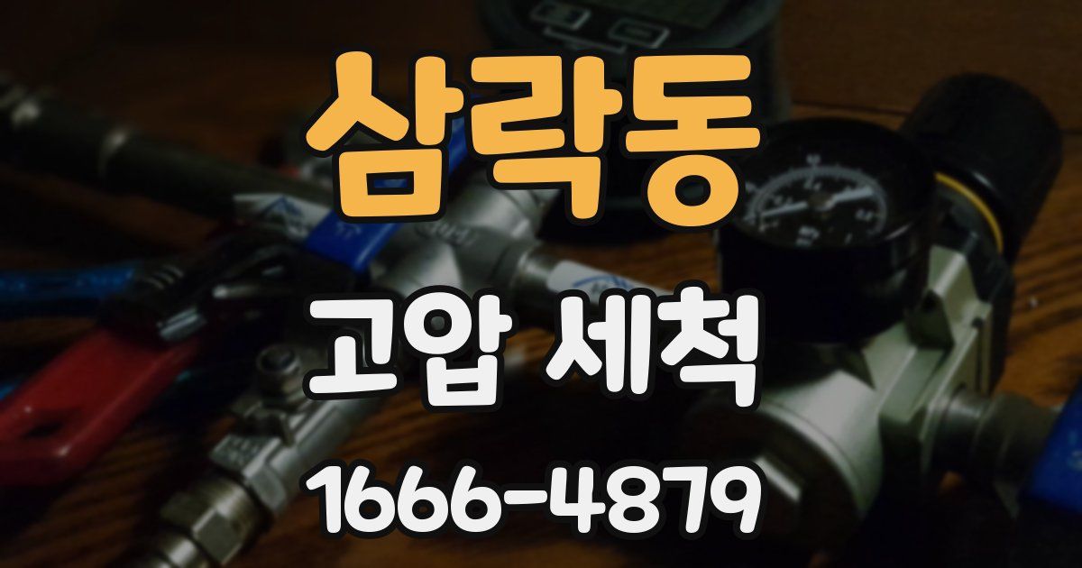 삼락동 고압 세척