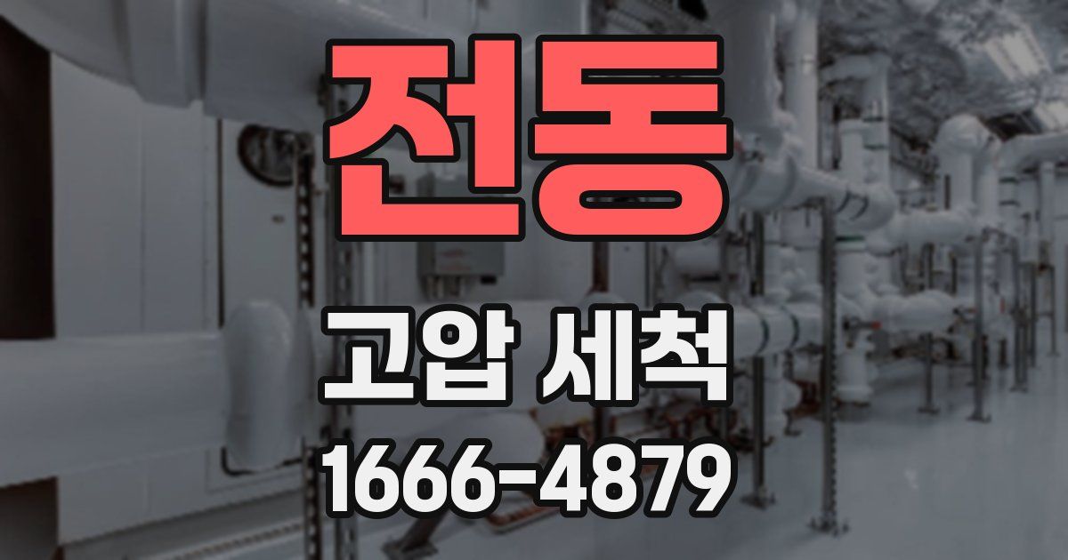 전동 고압 세척