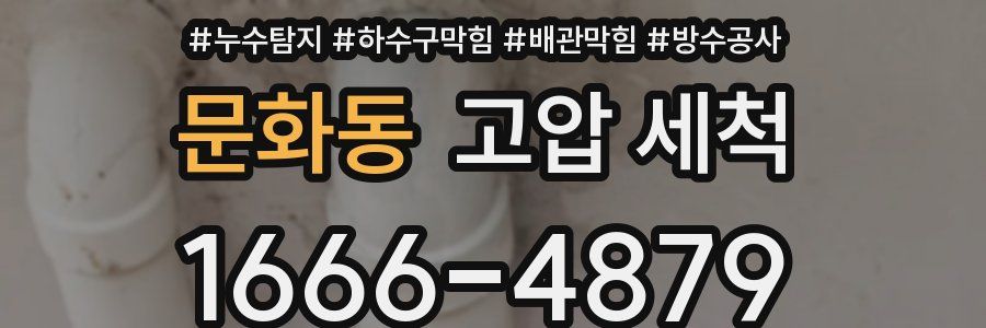 문화동 고압 세척