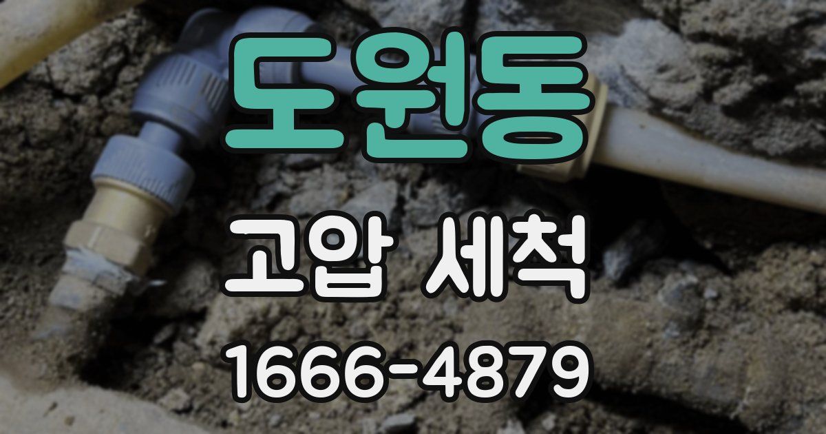 도원동 고압 세척