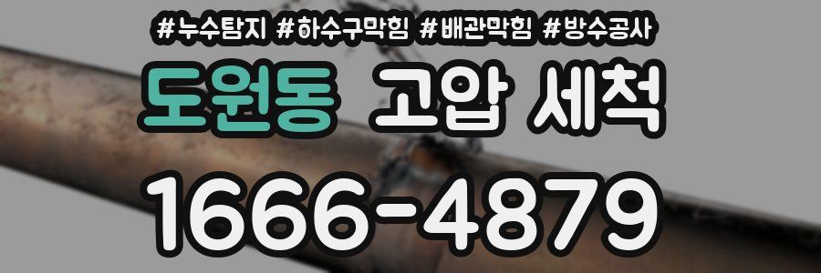 도원동 고압 세척