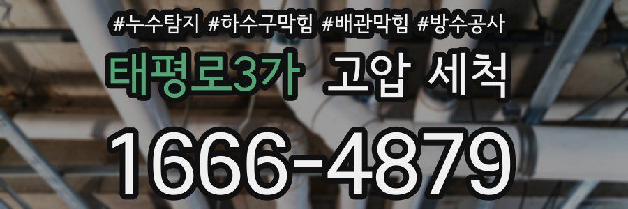 태평로3가 고압 세척