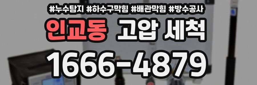 인교동 고압 세척