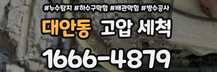 대안동 고압 세척