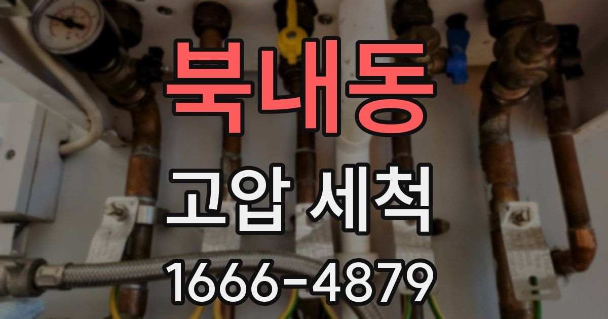북내동 고압 세척