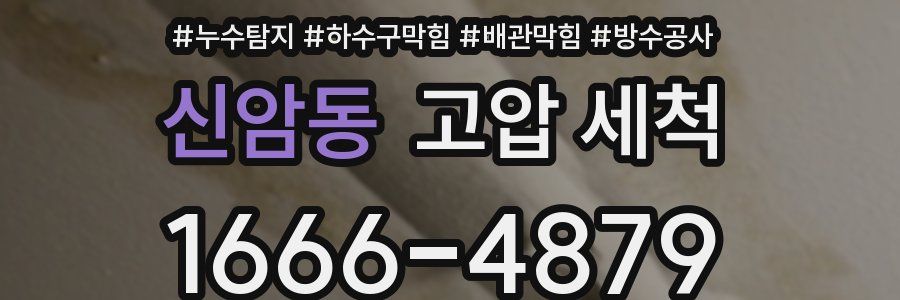 신암동 고압 세척