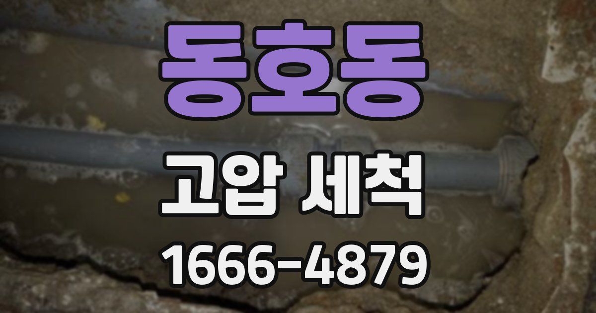동호동 고압 세척