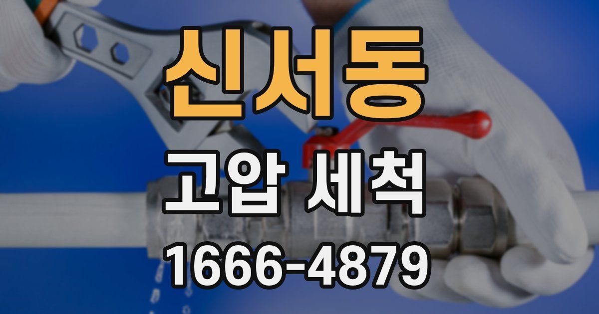 신서동 고압 세척