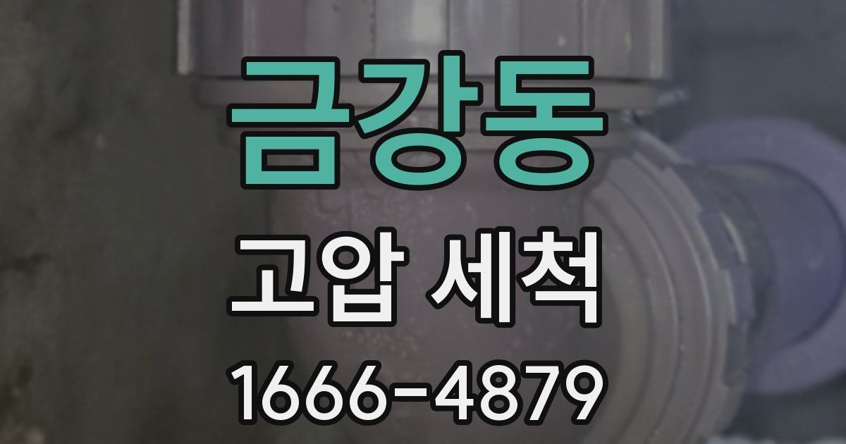 금강동 고압 세척