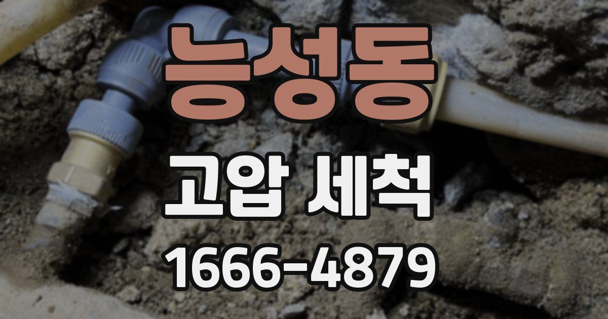 능성동 고압 세척