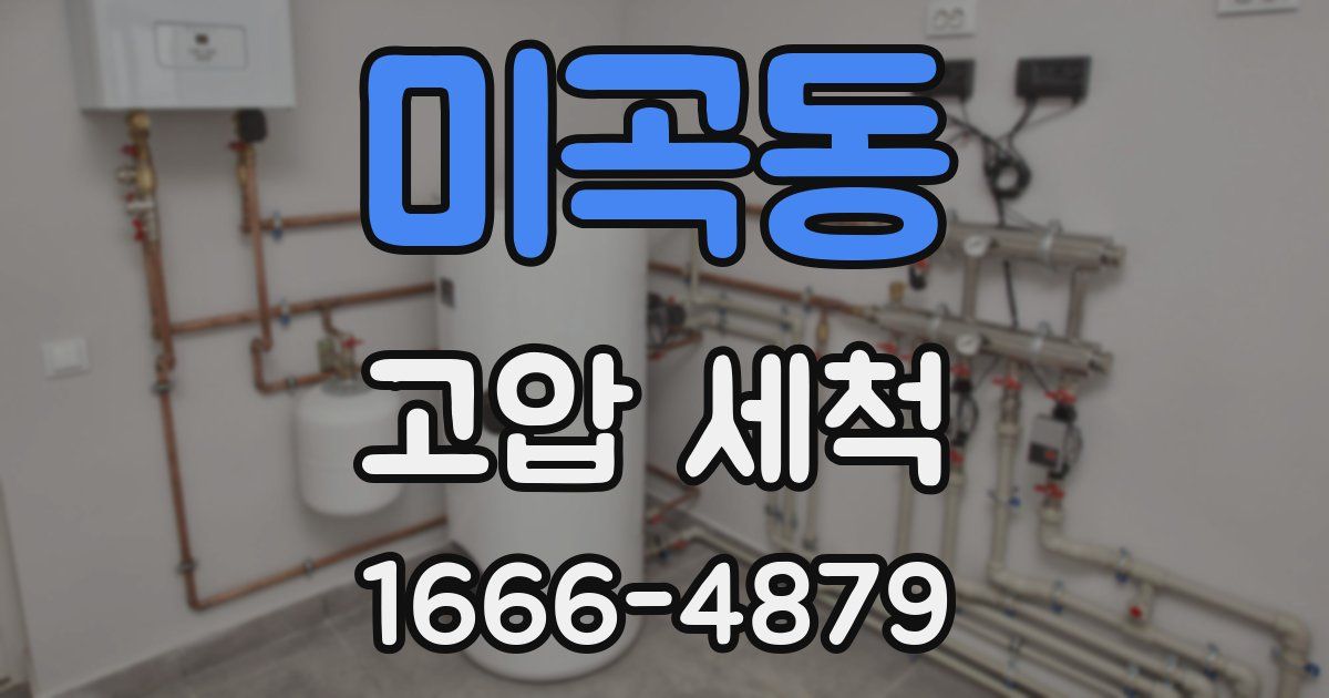 미곡동 고압 세척