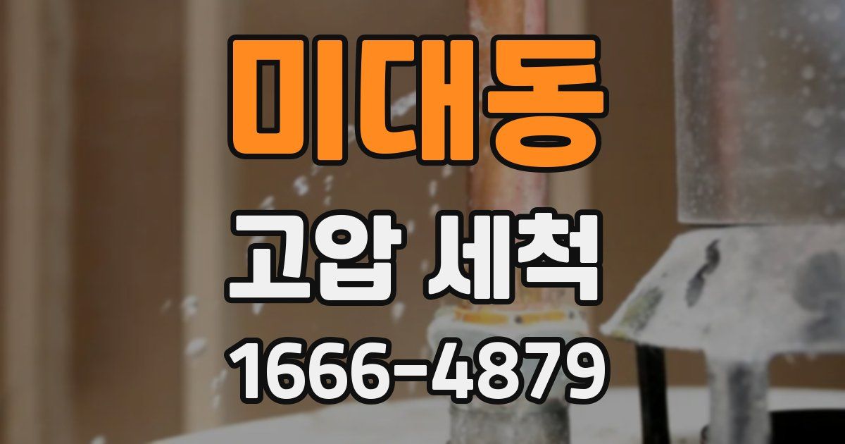 미대동 고압 세척