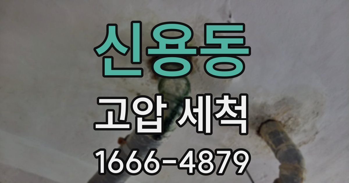 신용동 고압 세척