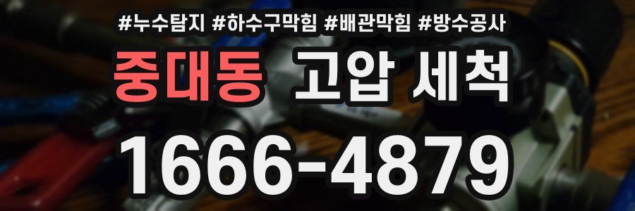 중대동 고압 세척