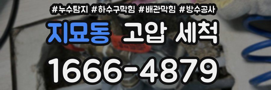 지묘동 고압 세척