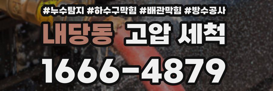 내당동 고압 세척