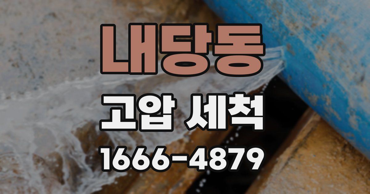 내당동 고압 세척
