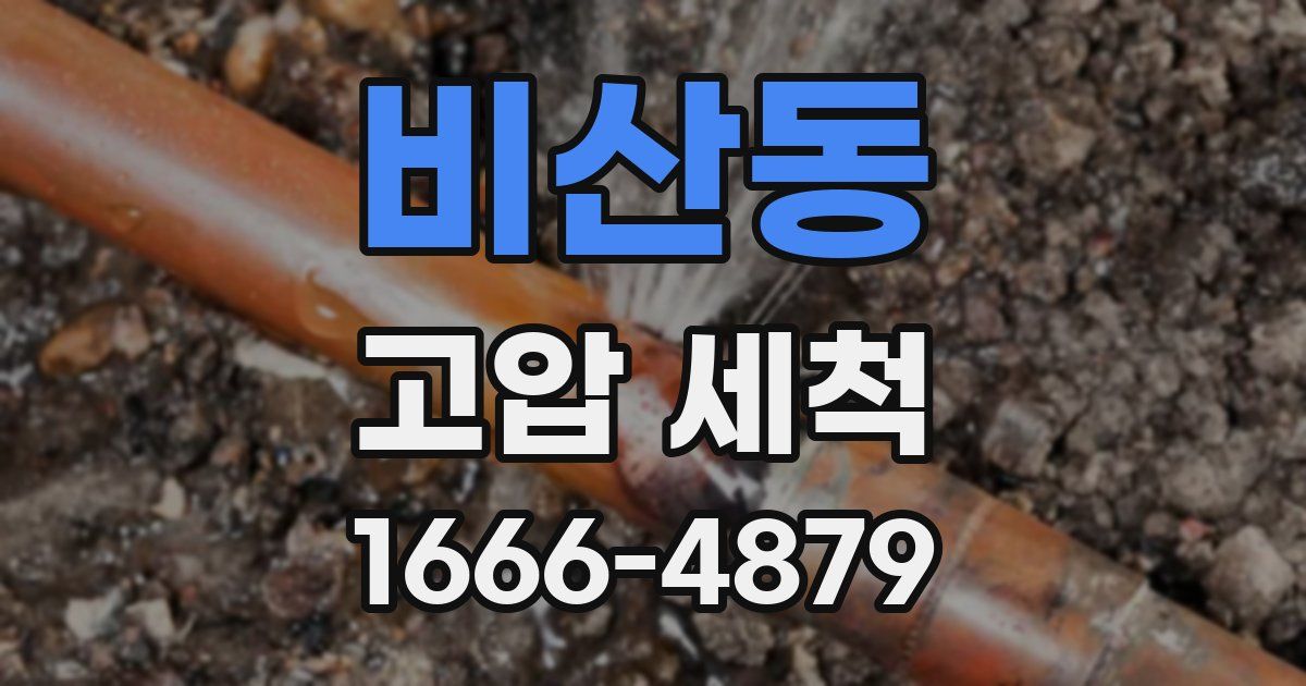 비산동 고압 세척