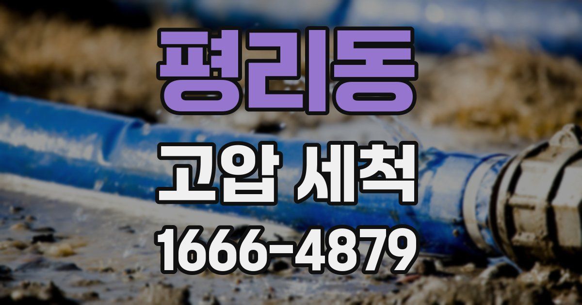 평리동 고압 세척