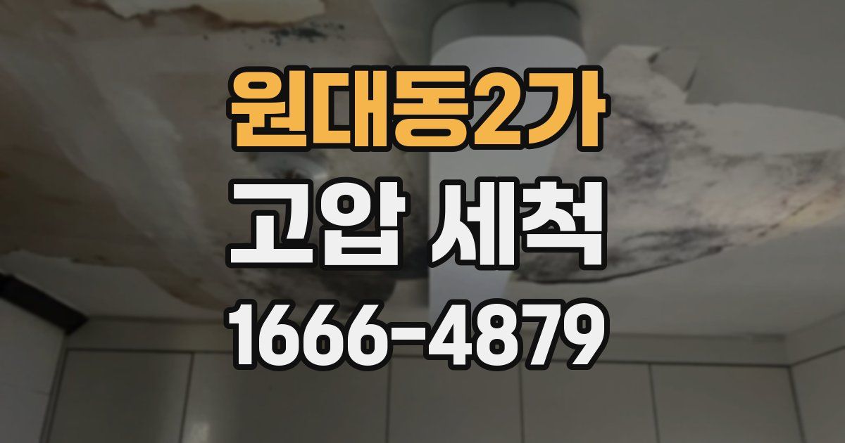원대동2가 고압 세척