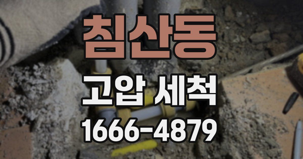 침산동 고압 세척