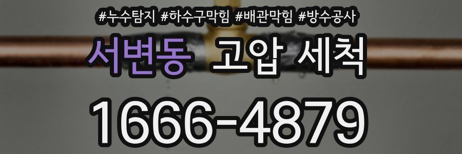 서변동 고압 세척