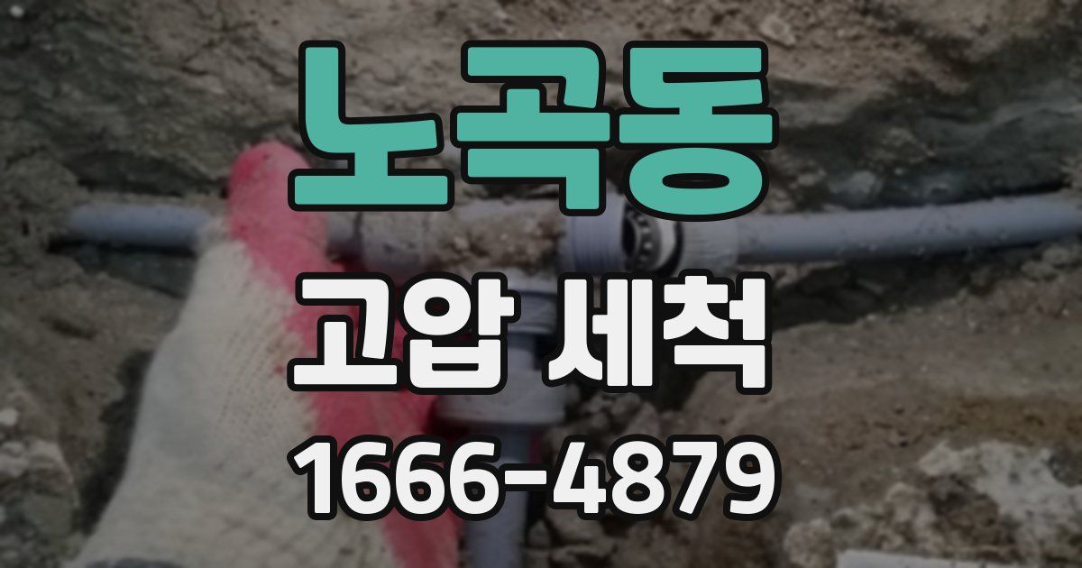 노곡동 고압 세척